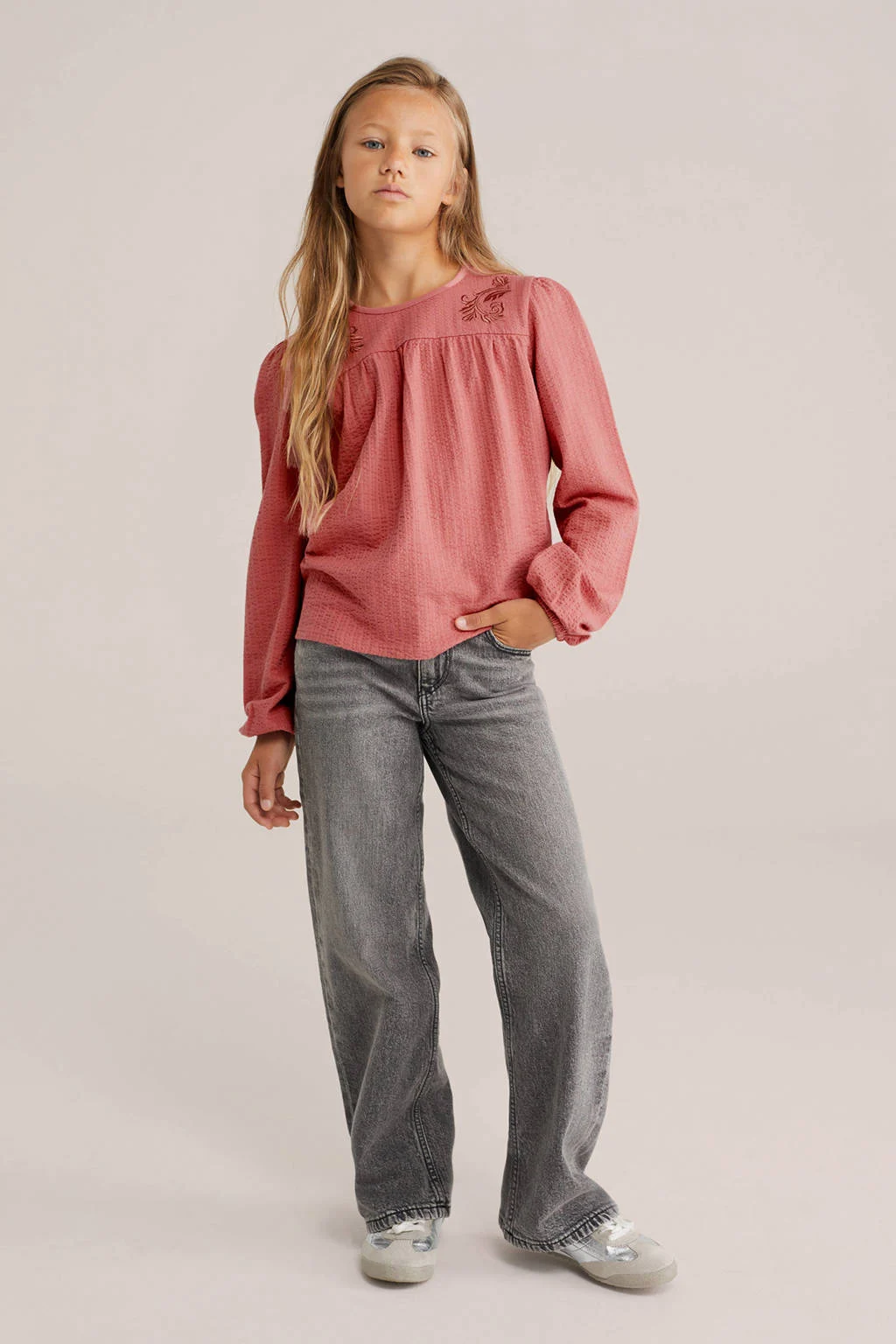 WE Fashion blousetop roze