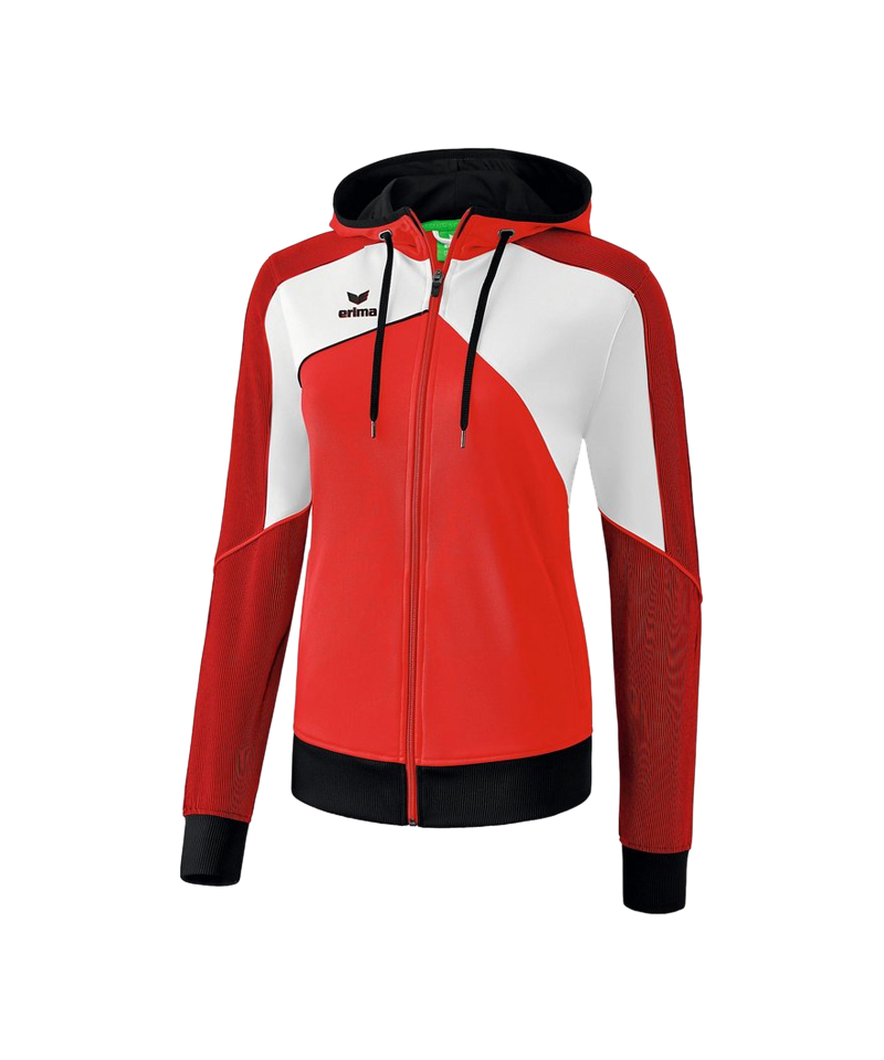 Erima Premium One 2.0 Kapuzenjacke Damen Rot