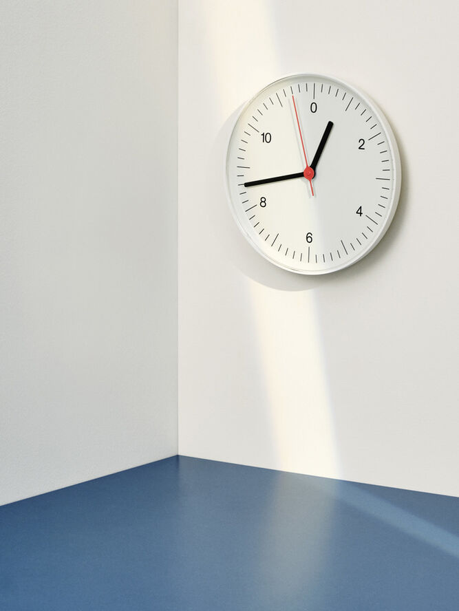 Hay Wall Clock-White White