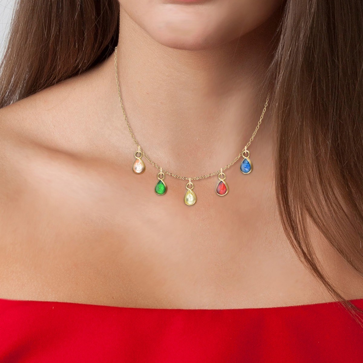Collier SC Bohème orné de Cristaux scintillants