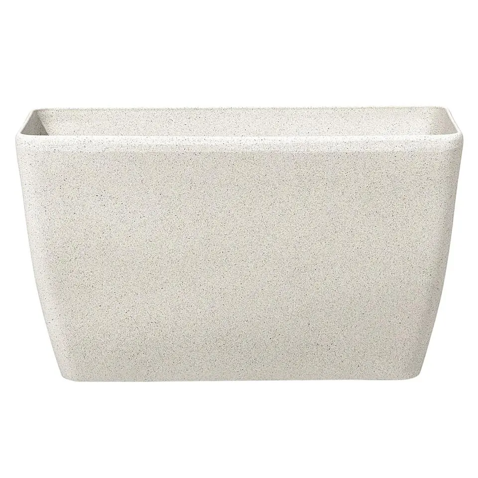 BARIS - Bloempot set van 2 - Beige - Groot - Stenenmix