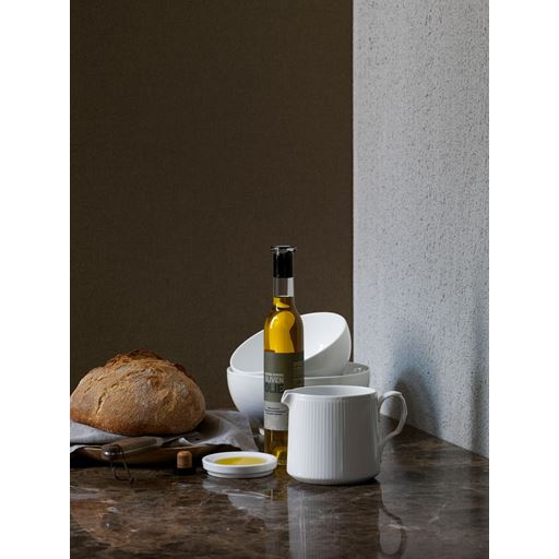 Royal Copenhagen Hvid Riflet Kande, 0,7 L