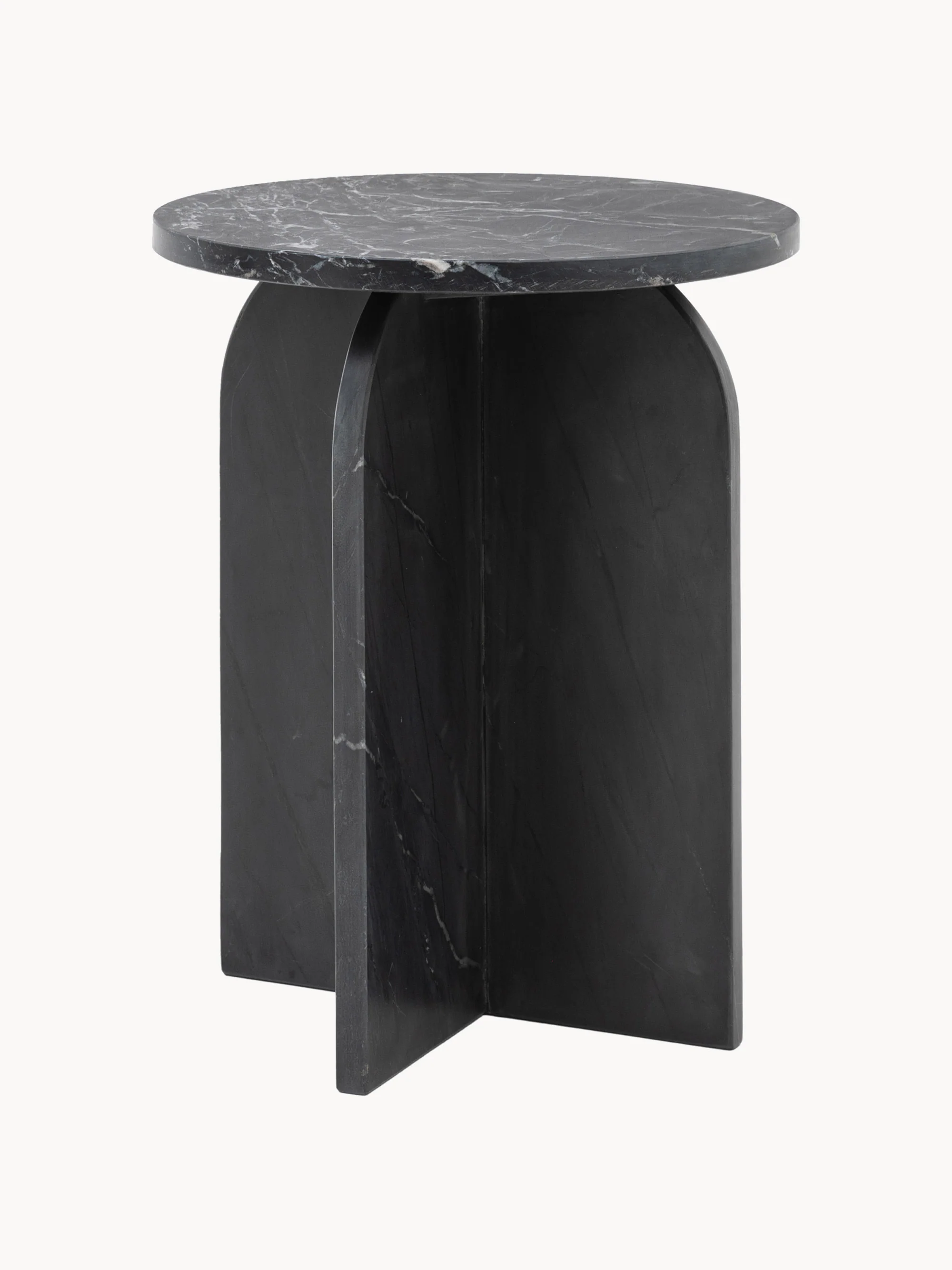 Ronde marmeren bijzettafel Amalfi