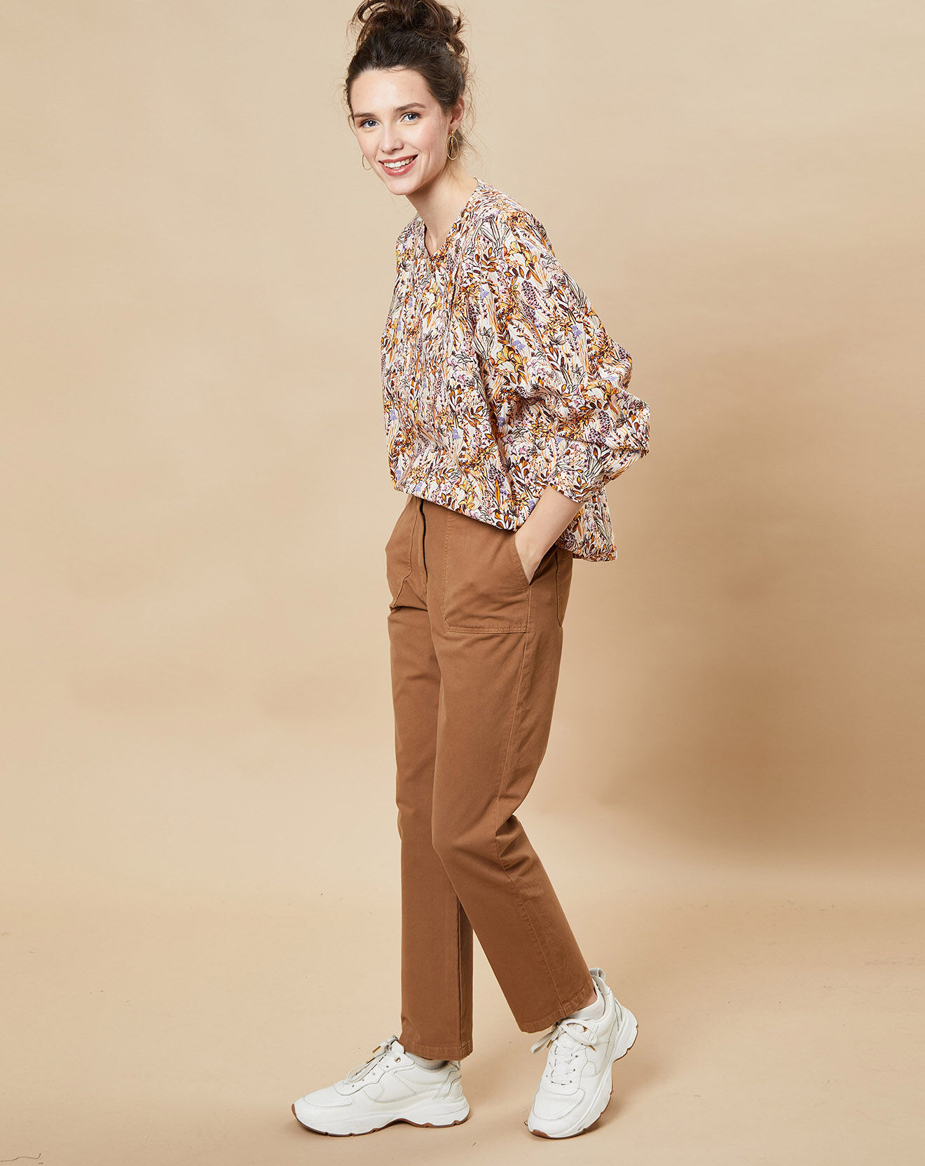 Harris Wilson Blouse Scotland bouquet écru/multicolore