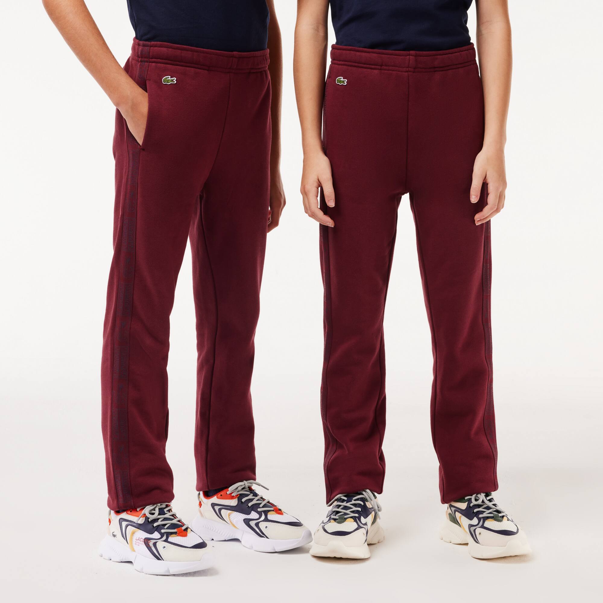 Pantalon de survêtement en molleton coton Pantalons & Shorts - Rouge - Lacoste - Enfant