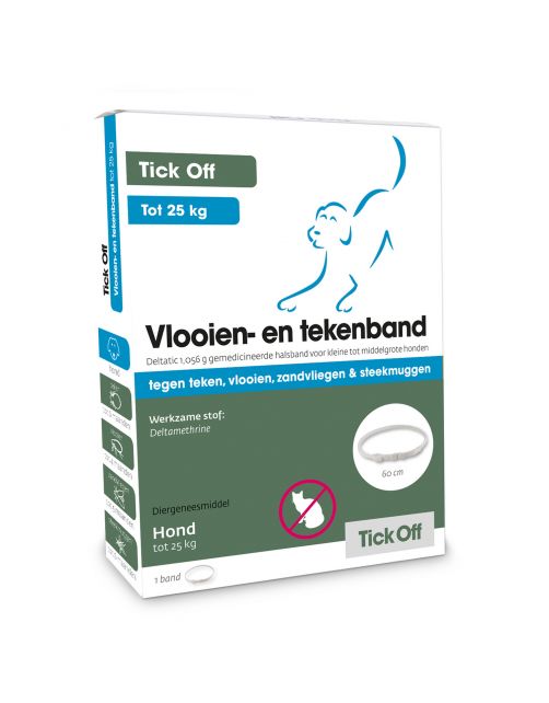 Tick Off Vlooien- En Tekenband Tot 25 Kg - Anti tekenmiddel - 60 cm < 25 Kg