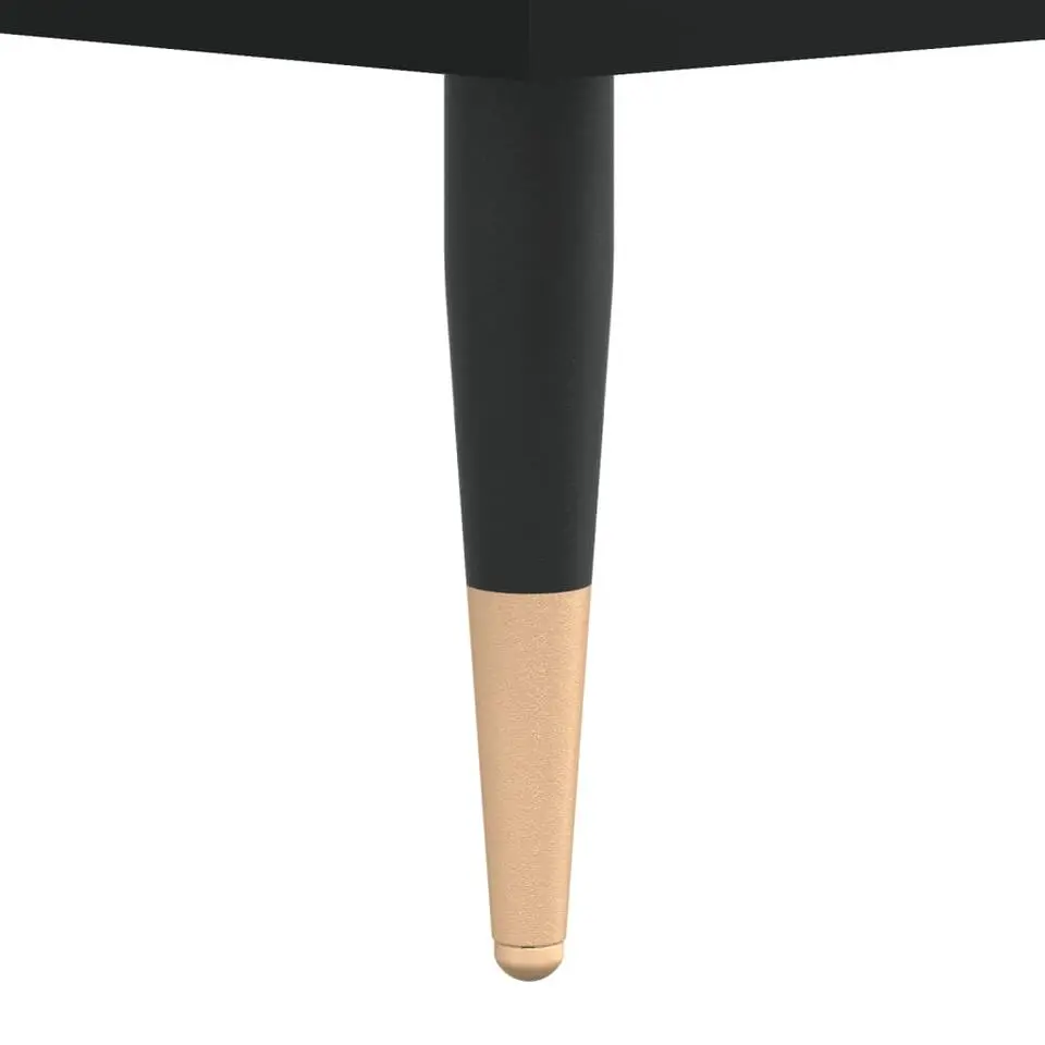 vidaXL - Schoenenkast 8 paar met metalen poten - Zwart - Hout - 102x36x60 cm