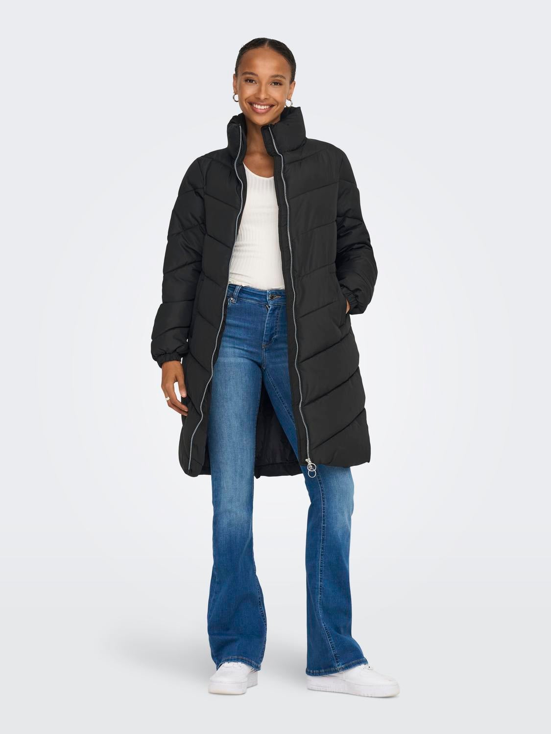 JDYNEWFINNO Steppmantel Black