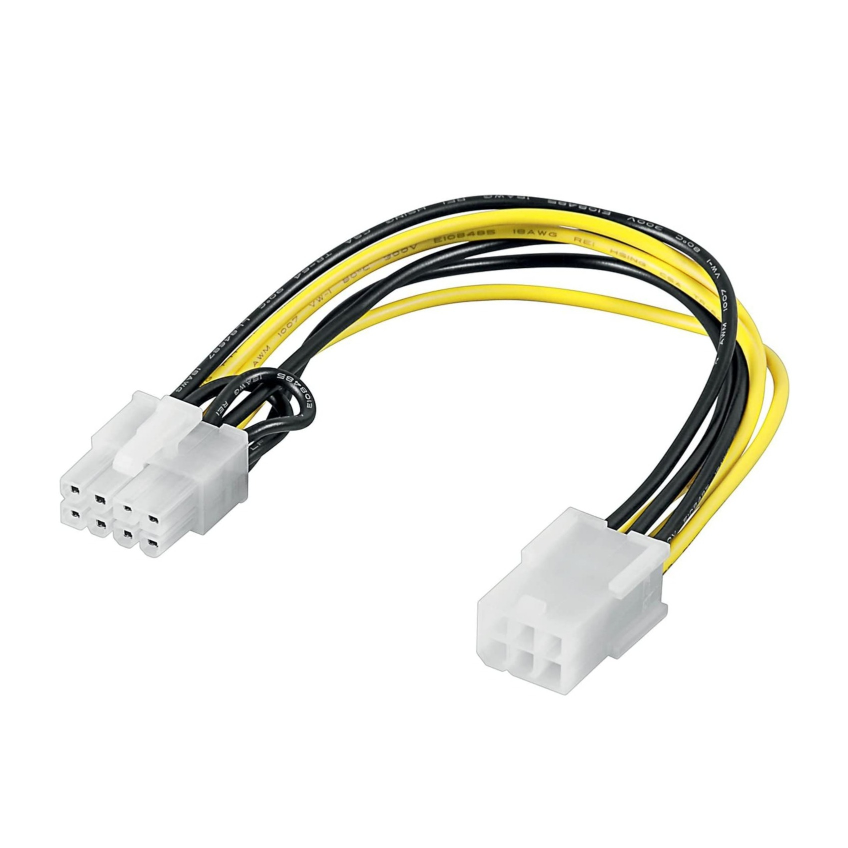 (20cm) 6-pol. PCI-E (W) auf 8-pol. PCI-E (M) Grafikkarten Stromkabel