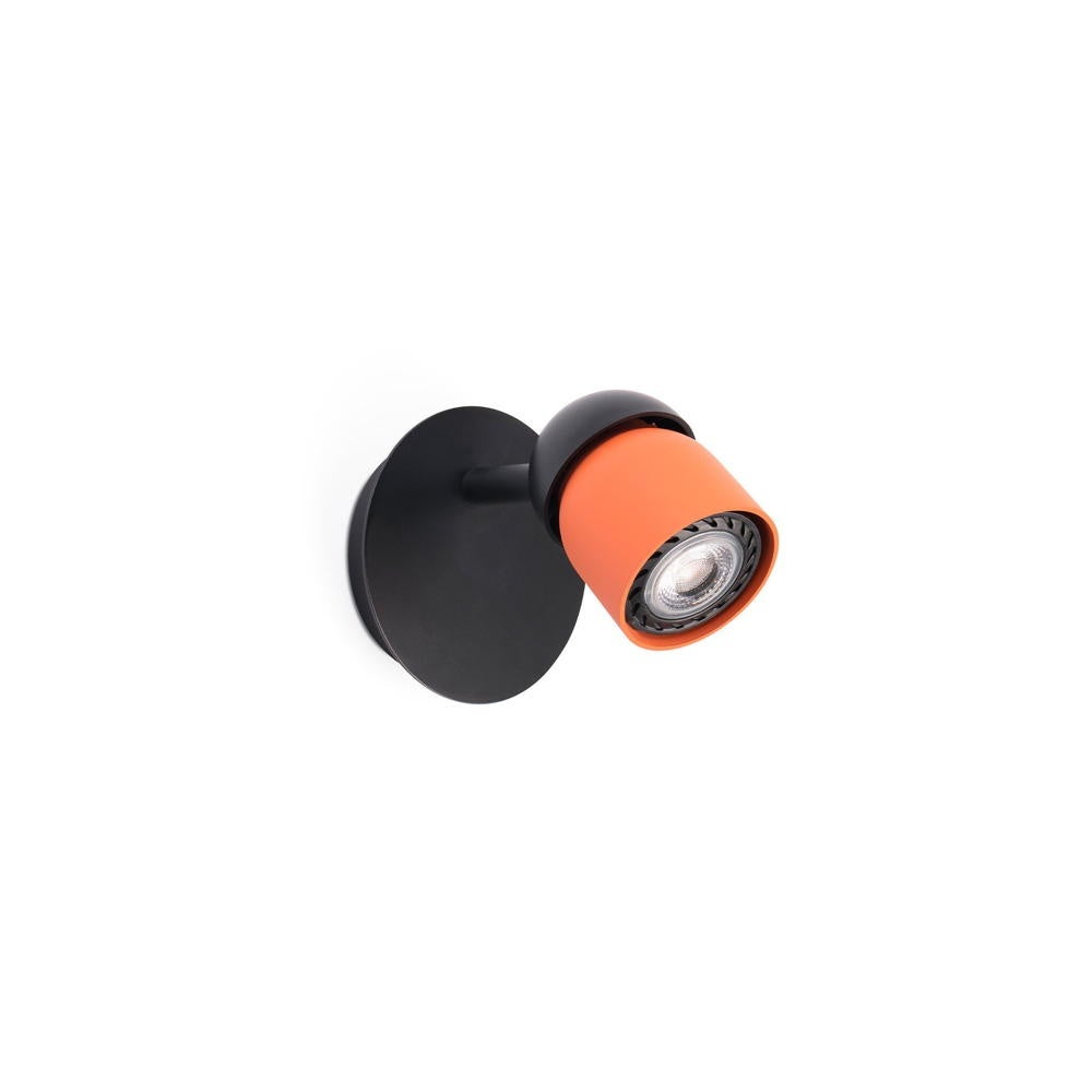 Wandlamp Coco in terracotta en zwart GU10