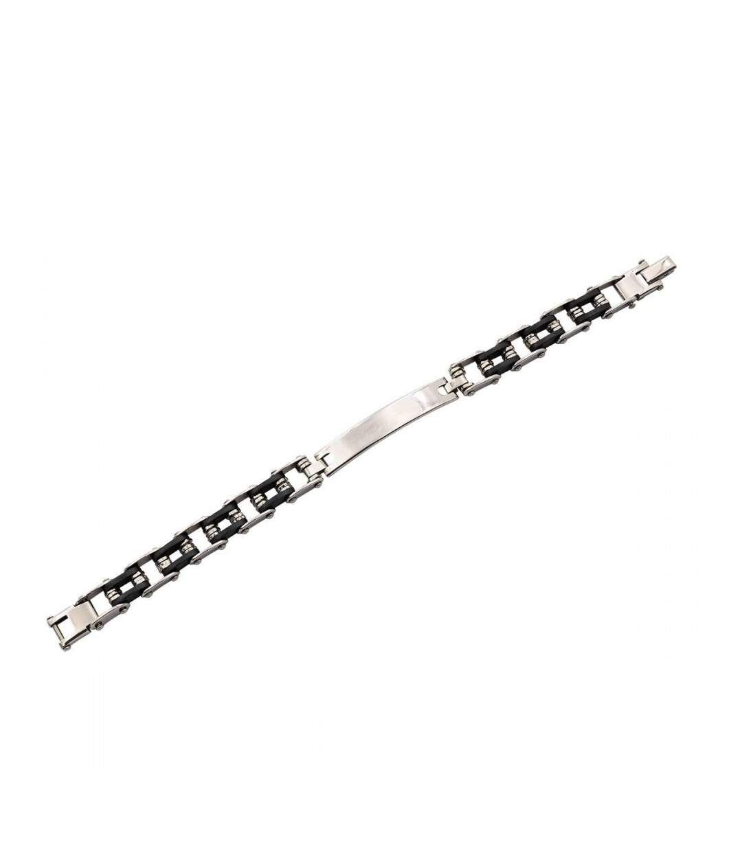 Gourmette Originale Homme Acier Caoutchouc