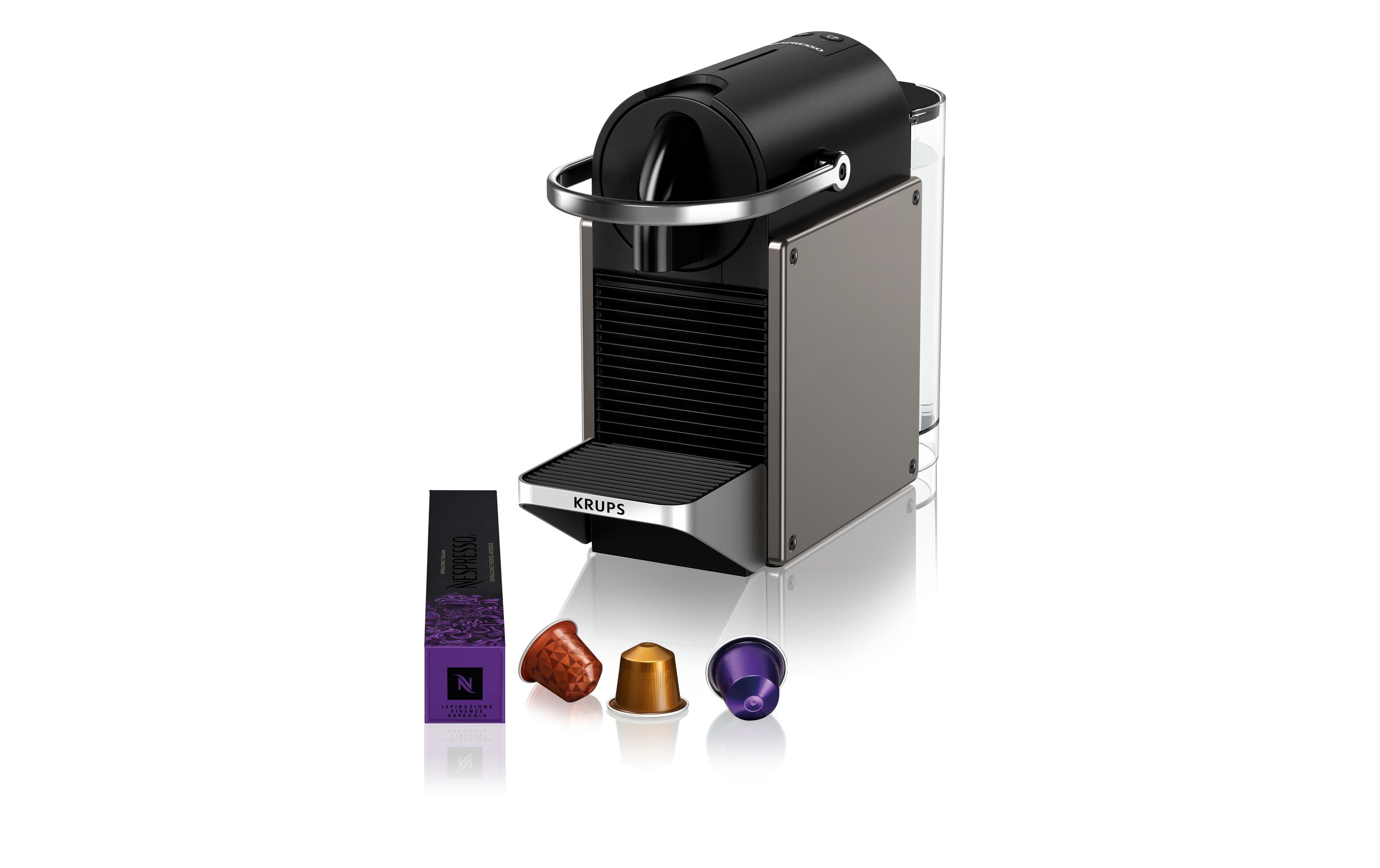 Kaffeemaschine Nespresso Pixie XN306TCH Titan<br>Elegante Kapselmaschine