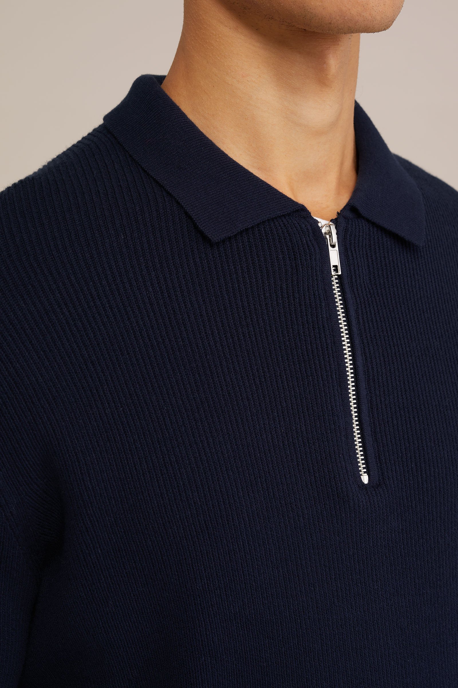 trui met structuur WE Fashion Donkerblauw