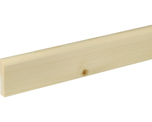 Plint sparrenhout/sparrenhout ruw 10,5 x 58 x 2400 mm