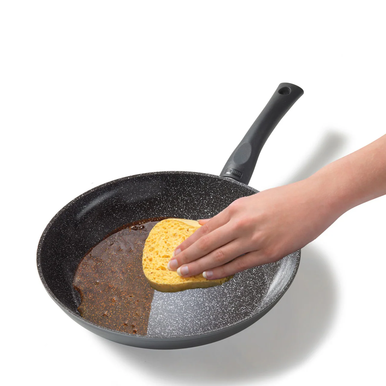 STONELINE® CERAMIC Bratpfanne 28 cm, Keramik-Beschichtung, mit Glasdeckel