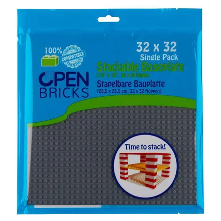 Open Bricks Baseplate 32x32 dark grey 1