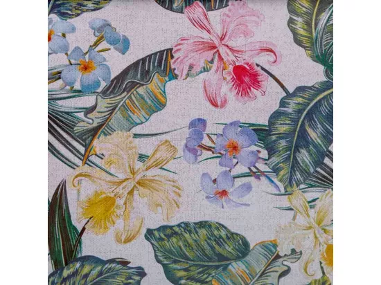 Panier en métal imprimé fleurs 22,5x13,7x11,3 B20x11