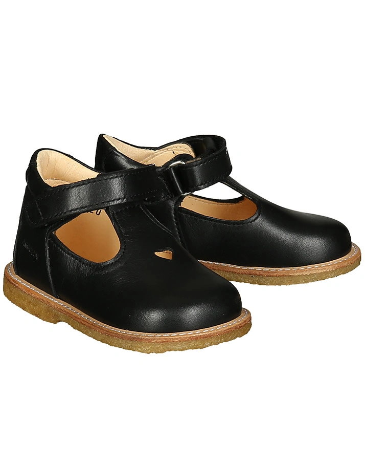 Lauflernschuhe MARY JANES HEART in schwarz