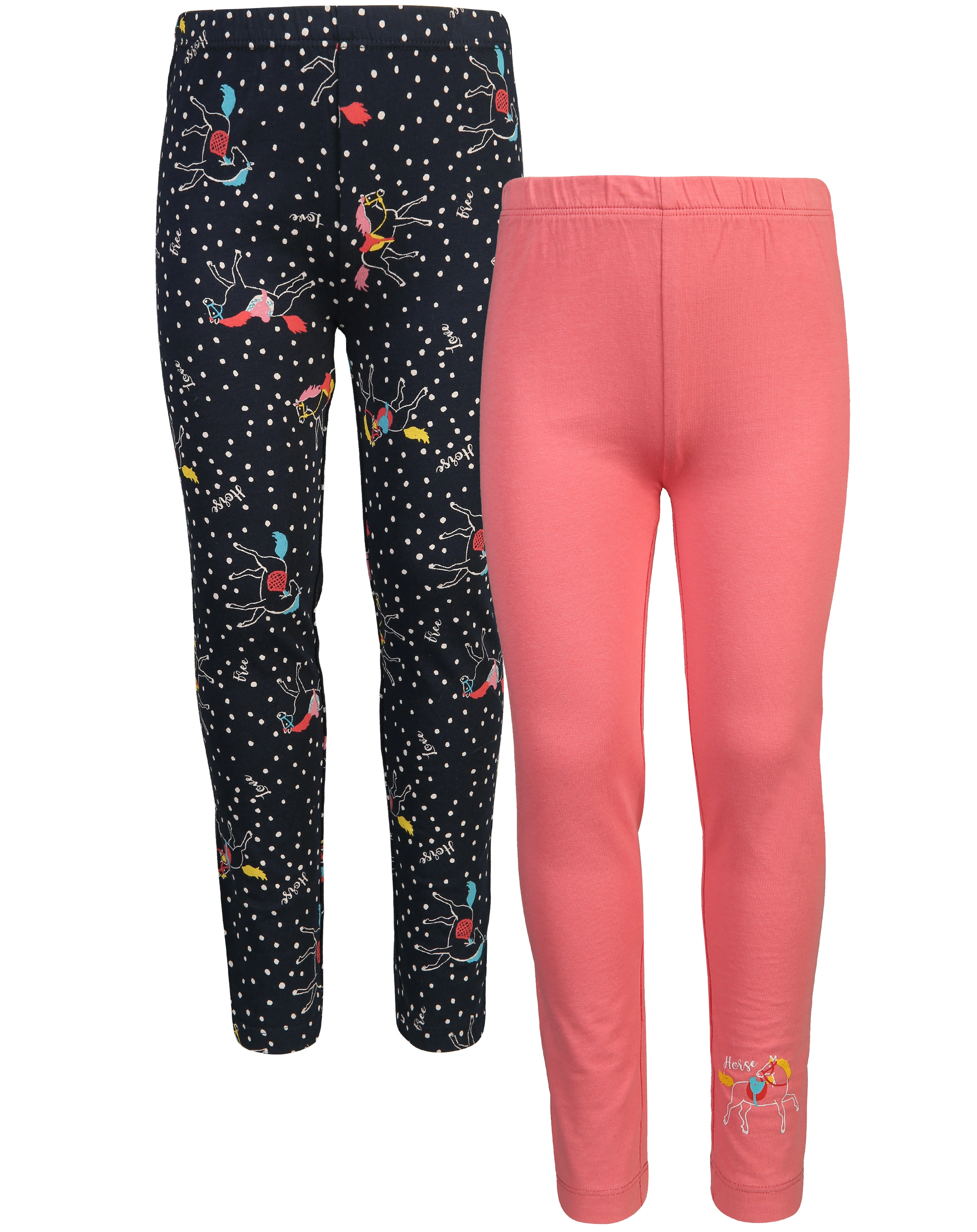 Leggings FLORENZ 2er-Pack in dunkelblau/rosa