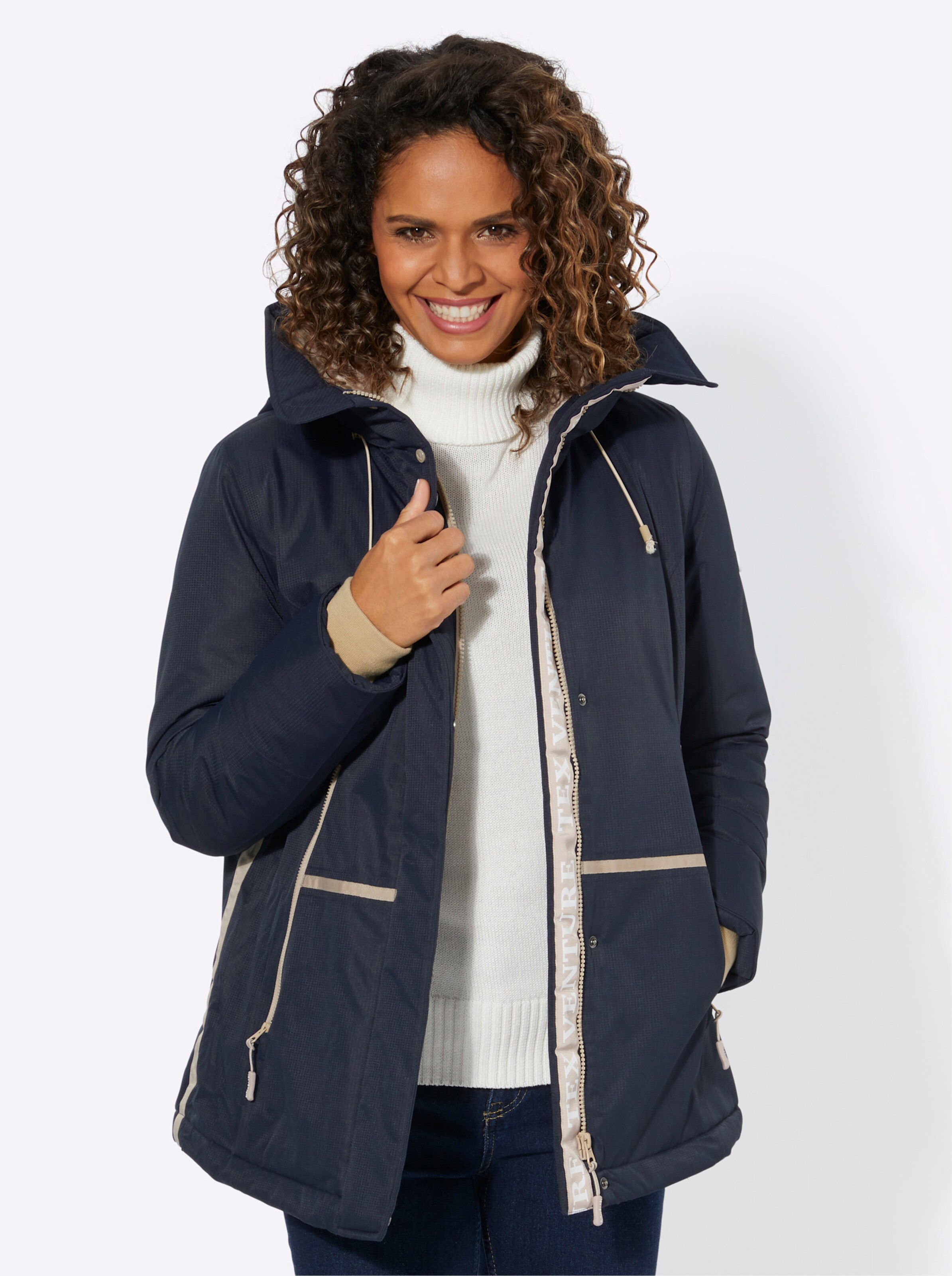 Funktionsjacke in marine