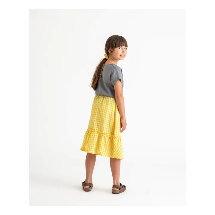Matona Jupe Vichy Lin | Jaune