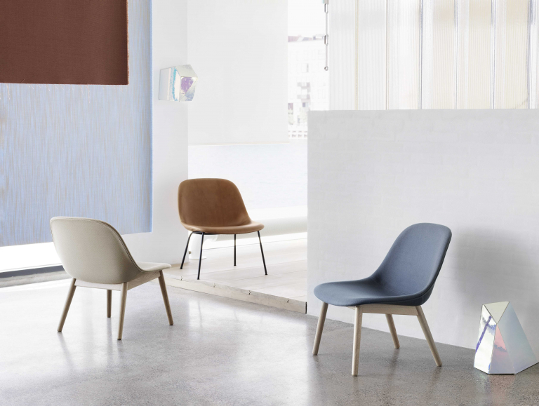 Muuto Fiber Wood fauteuil Steelcut Trio 236