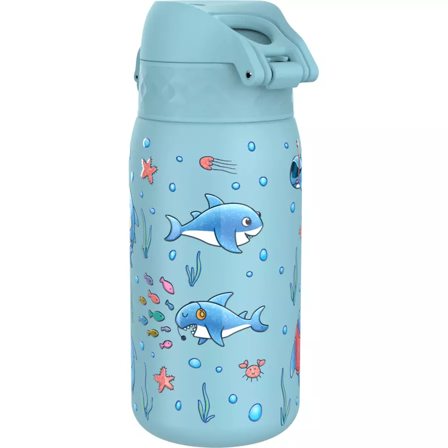 ion8 Kinder-Wasserflasche Edelstahl 400 ml hellblau
