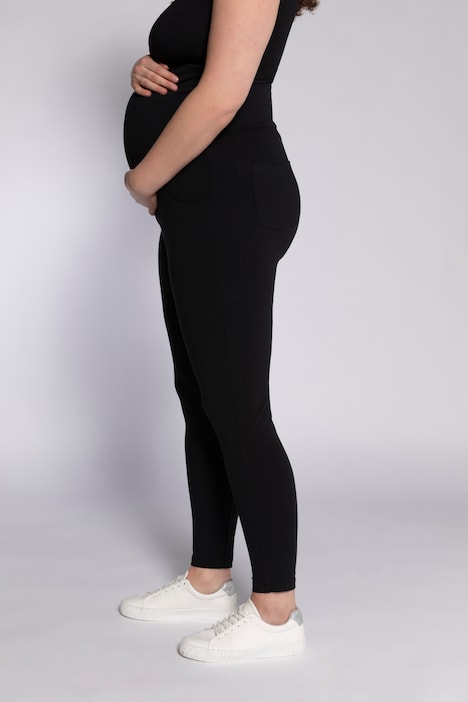 Bellieva-Leggings, breiter Elastikbund, Skinny Fit, Biobaumwolle, GOTS