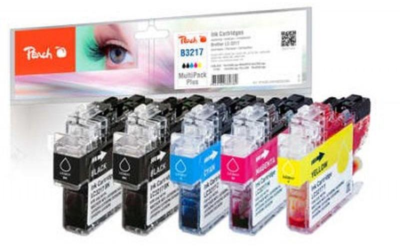Tintenset Brother LC-3217MPTintenset, alle Farben, 2x Schwarz