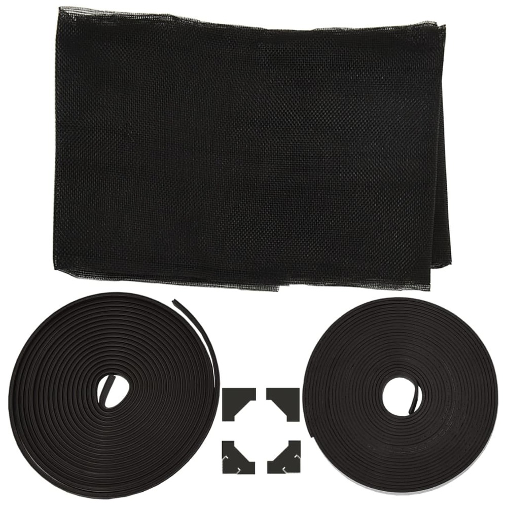 Moustiquaire magnétique pour fenêtres anthracite 120x140 cm