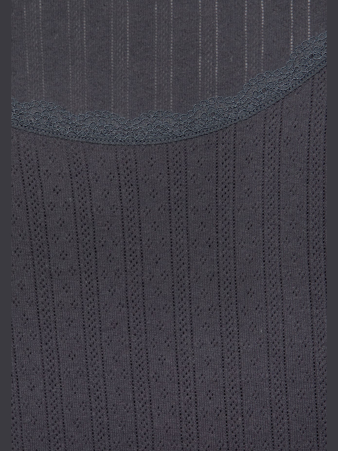 Haut de pyjama t-shirt de nuit fantaisie en tricot ajouré
