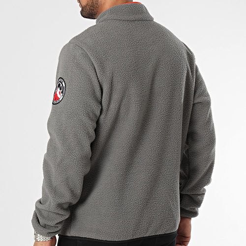 Veste Zippée Polaire Zinco SHT19077 Gris Noir