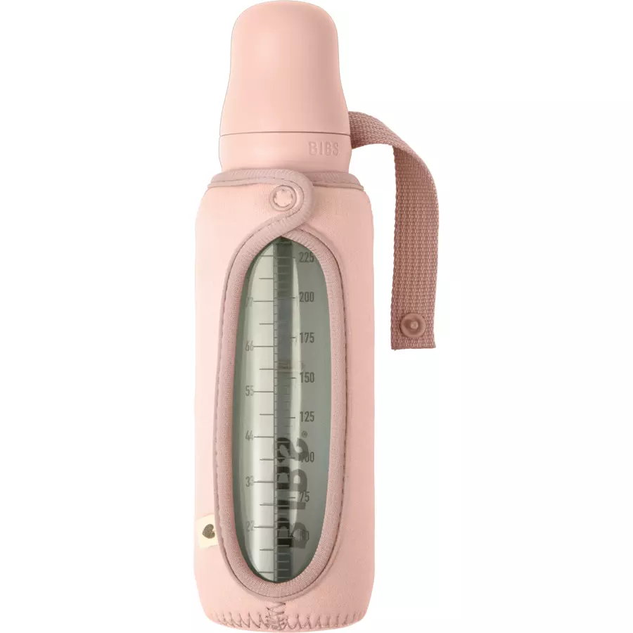 BIBS® Babyflaschehülle für Flasche 225 ml Blush