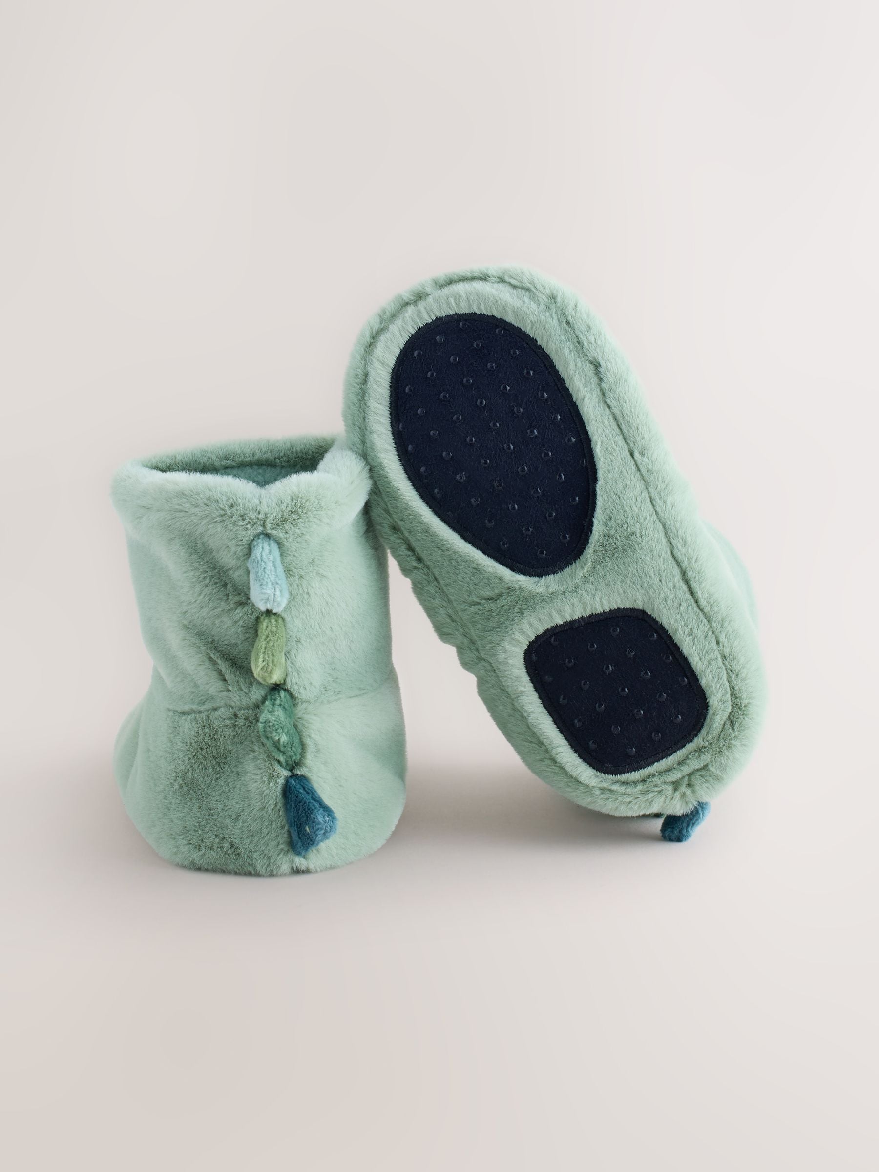 Groen dinosaurus - Soft Slipper Socks