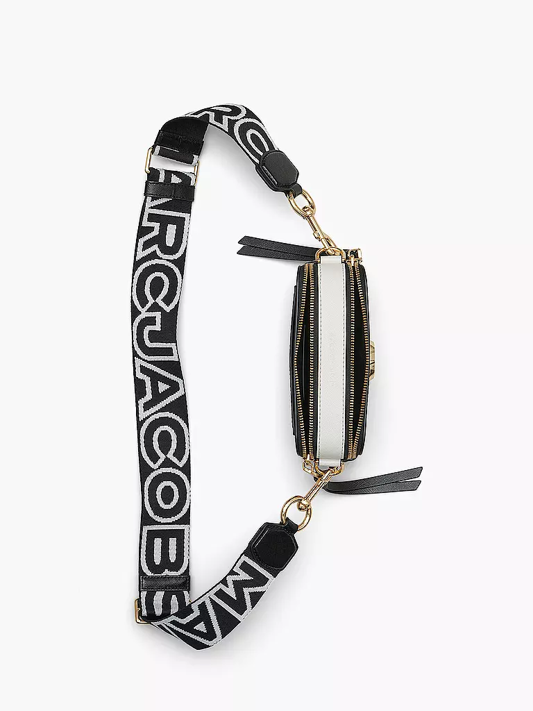 MARC JACOBS Ledertasche - Mini Bag THE SNAPSHOT schwarz