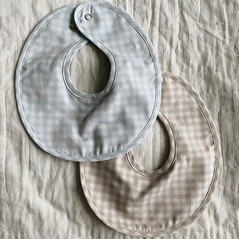 Blue gingham Bibi Hagesmæk 2-pak - Lalaby