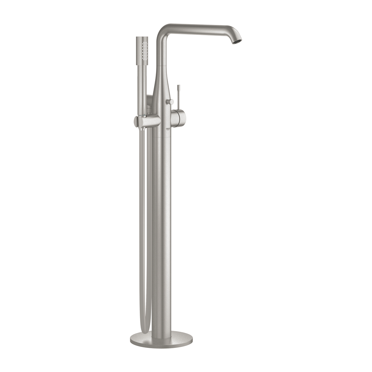 Grohe Essence New vrijstaande badkraan met douchegarnituur supersteel