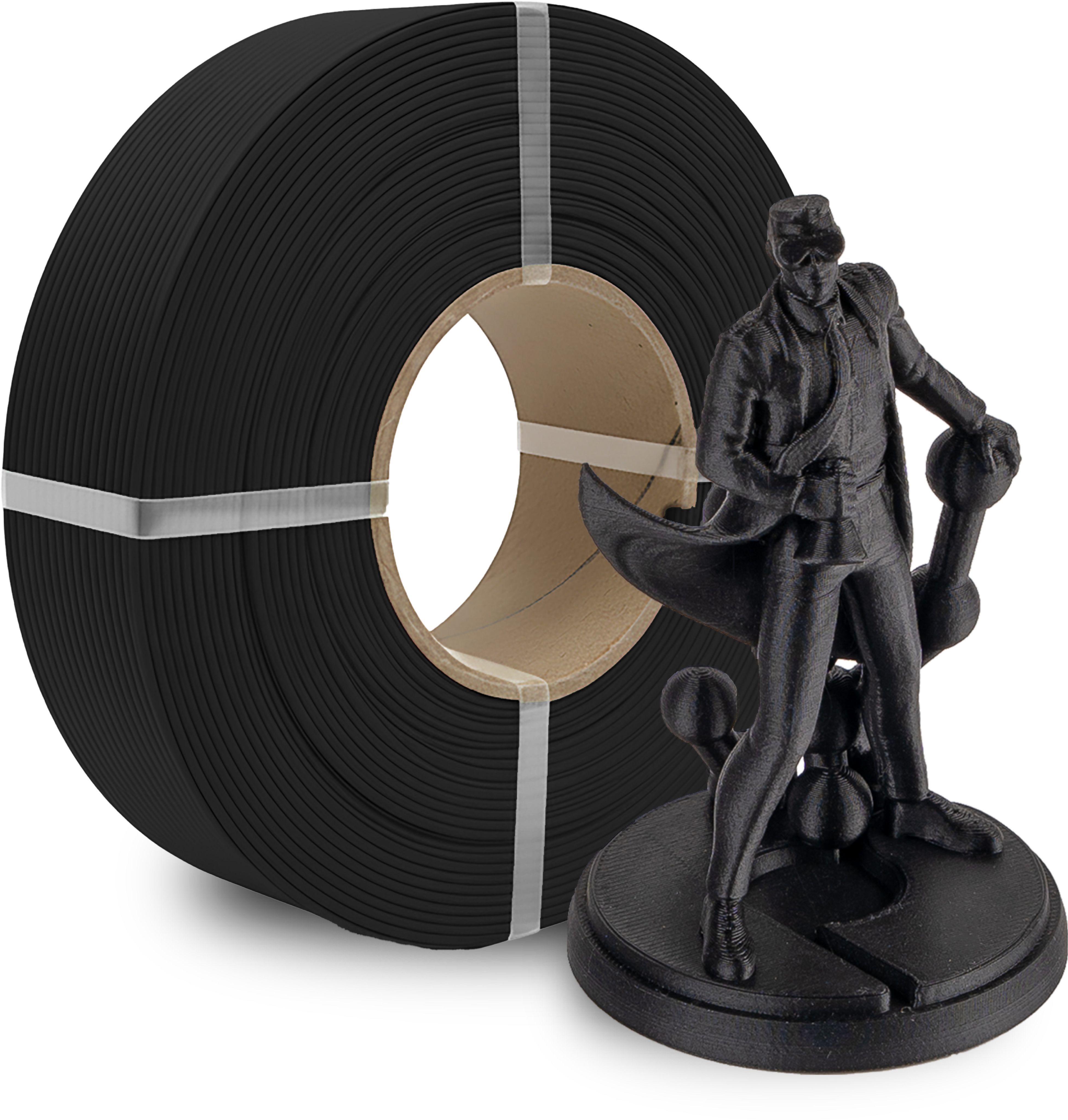Polymaker  Panchroma™ PLA Refill Matte Charcoal Black, 1,75 mm / 1000 g    Matte Eleganz in Charcoal Black
