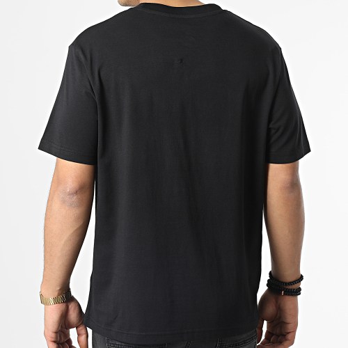 Tee Shirt Oversize Large Glitter Logo Noir
