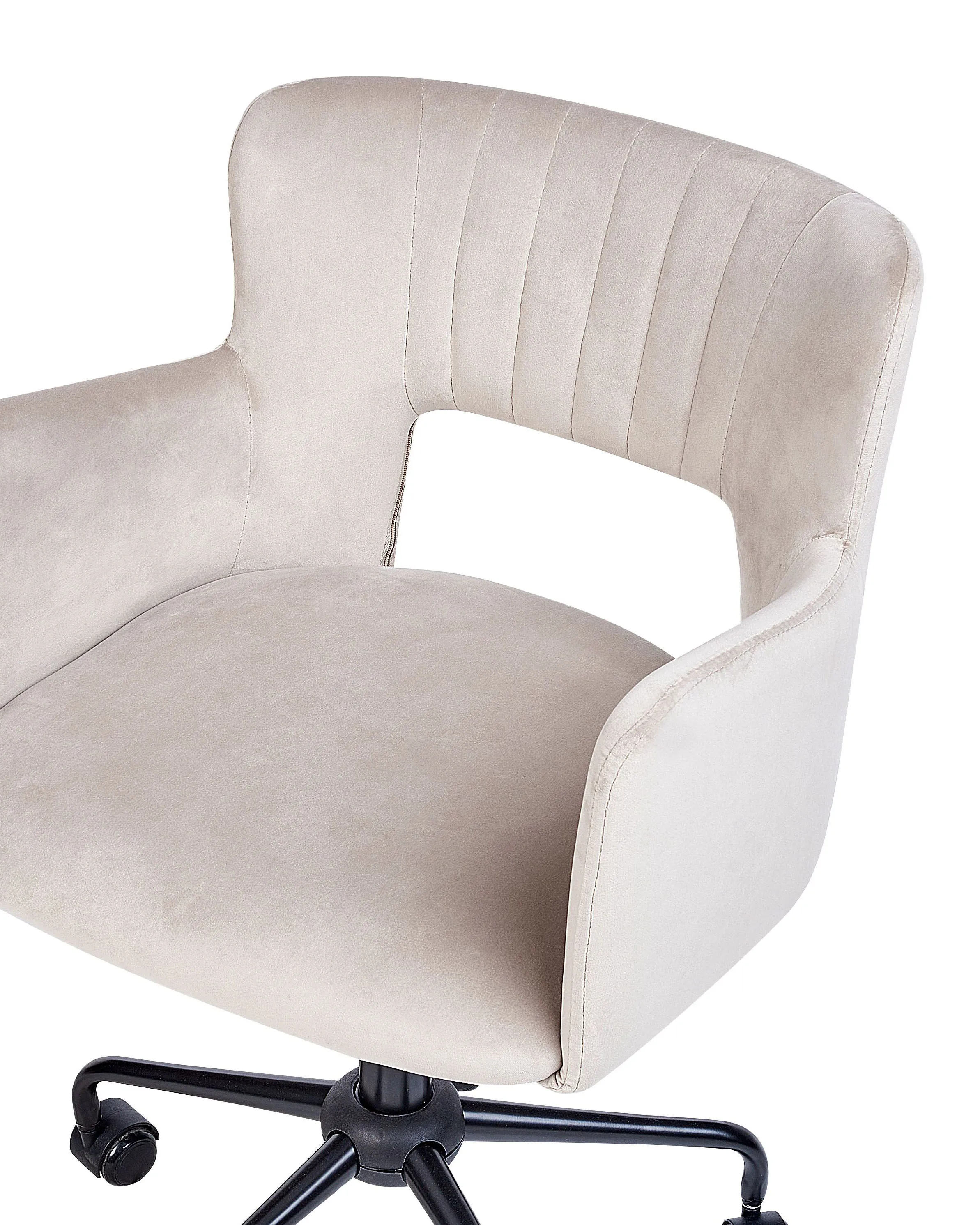 Bureaustoel SANILAC II Fluweel Taupe