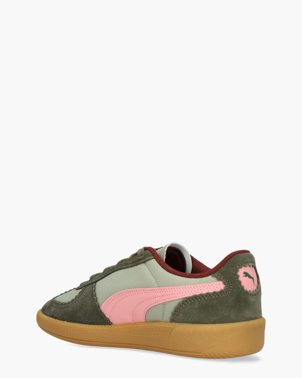 Puma Palermo Gentle Meld Groen/Roze Damessneakers