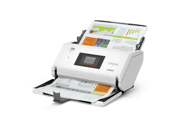 Epson WorkForce DS-32000 - Dokumentscanner - Contact Image Sensor (CIS) - Duplex - A3 - 600 dpi x 600 dpi - op til 90 ppm (mono) / op til 90 ppm (farve) - ADF (120 ark) - op til 40000 scanninger pr. dag - USB 3.0