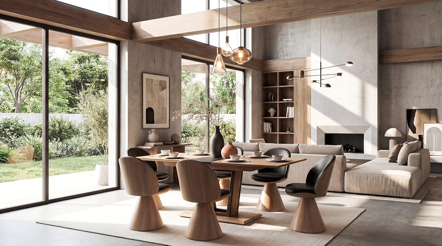Newroom Esstisch Ausziehbar bis 200cm in Wildeiche Anthrazit Moderner Esszimmertisch - 160-200 x 76 x 90 cm (BxHxT) - Auszugstisch Synchronauszug - Esszimmer Küche Wohnbereich