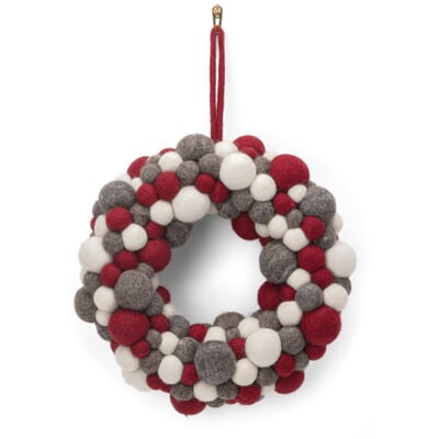 Türkranz Filz Winterfarben