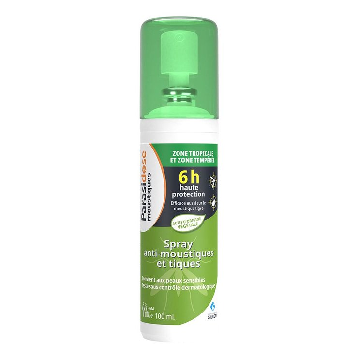 Spray anti-moustiques et tiques actif d'origine végétale 100ml PARASIDOSE