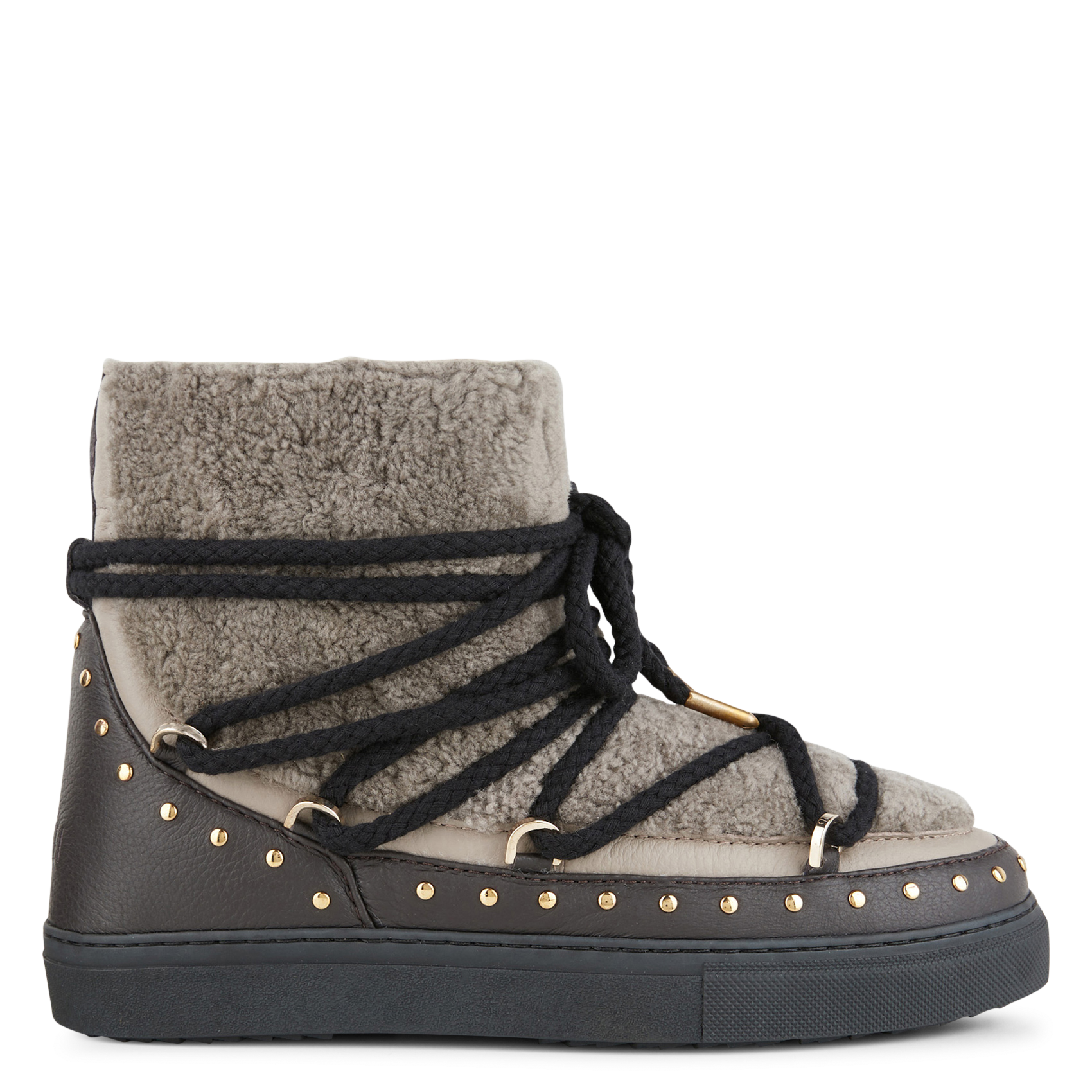 CURLY ROCK - Bottines shearling en cuir | Marron