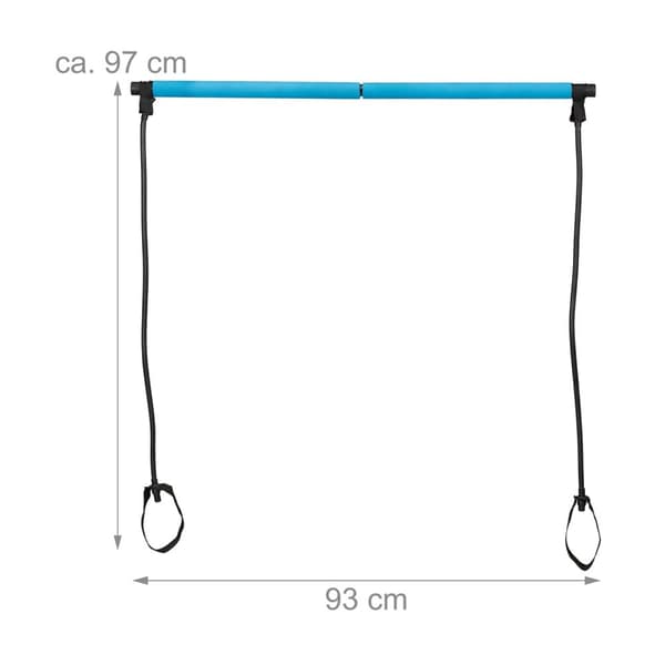 Pilatesstang med motstandsbånd