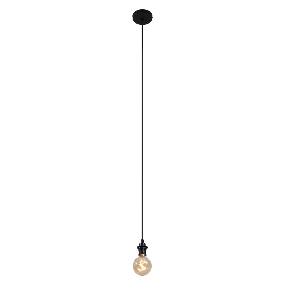 QAZQA Buiten hanglamp zwart IP44 - Cava