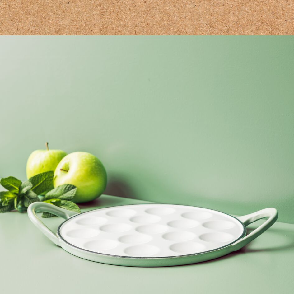 LOV poffertjespan groen 24 cm - inductie