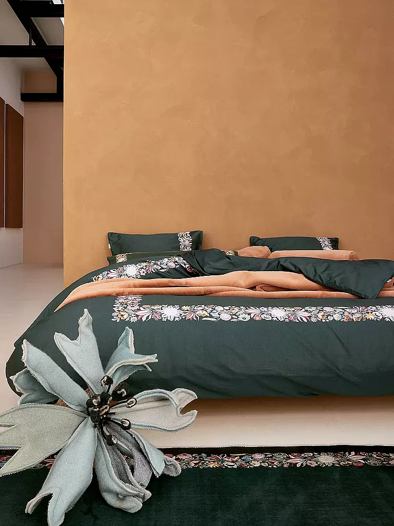 ESSENZA Satin-Bettwäsche VERONIQ 70x90cm/140x200cm Balsam Green  dunkelgrün